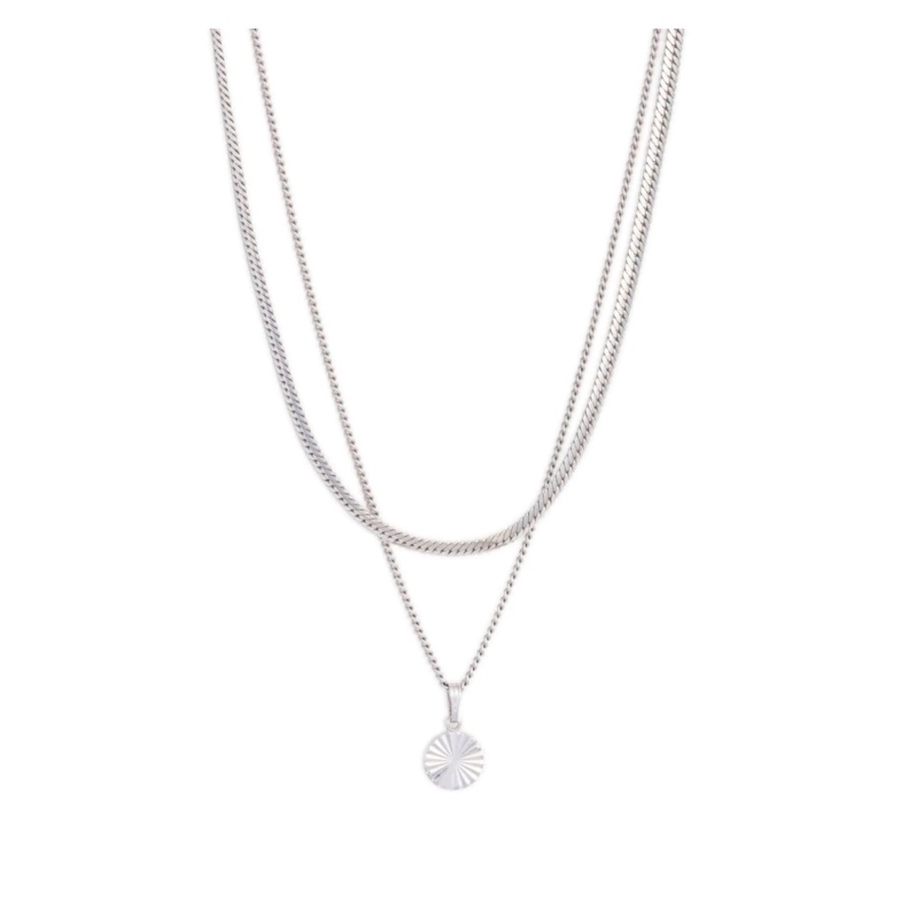 Cuchara Julia necklace, silver.